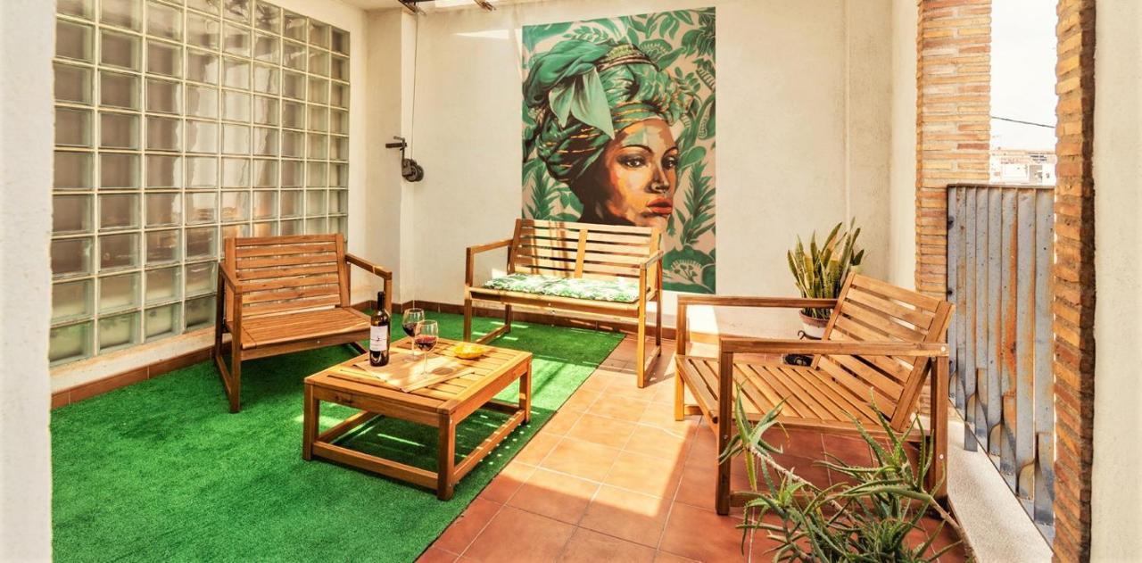 Penthouse Duplex In A 4 Floors Spanish House -8 Min To Center By Metro Valencia Buitenkant foto