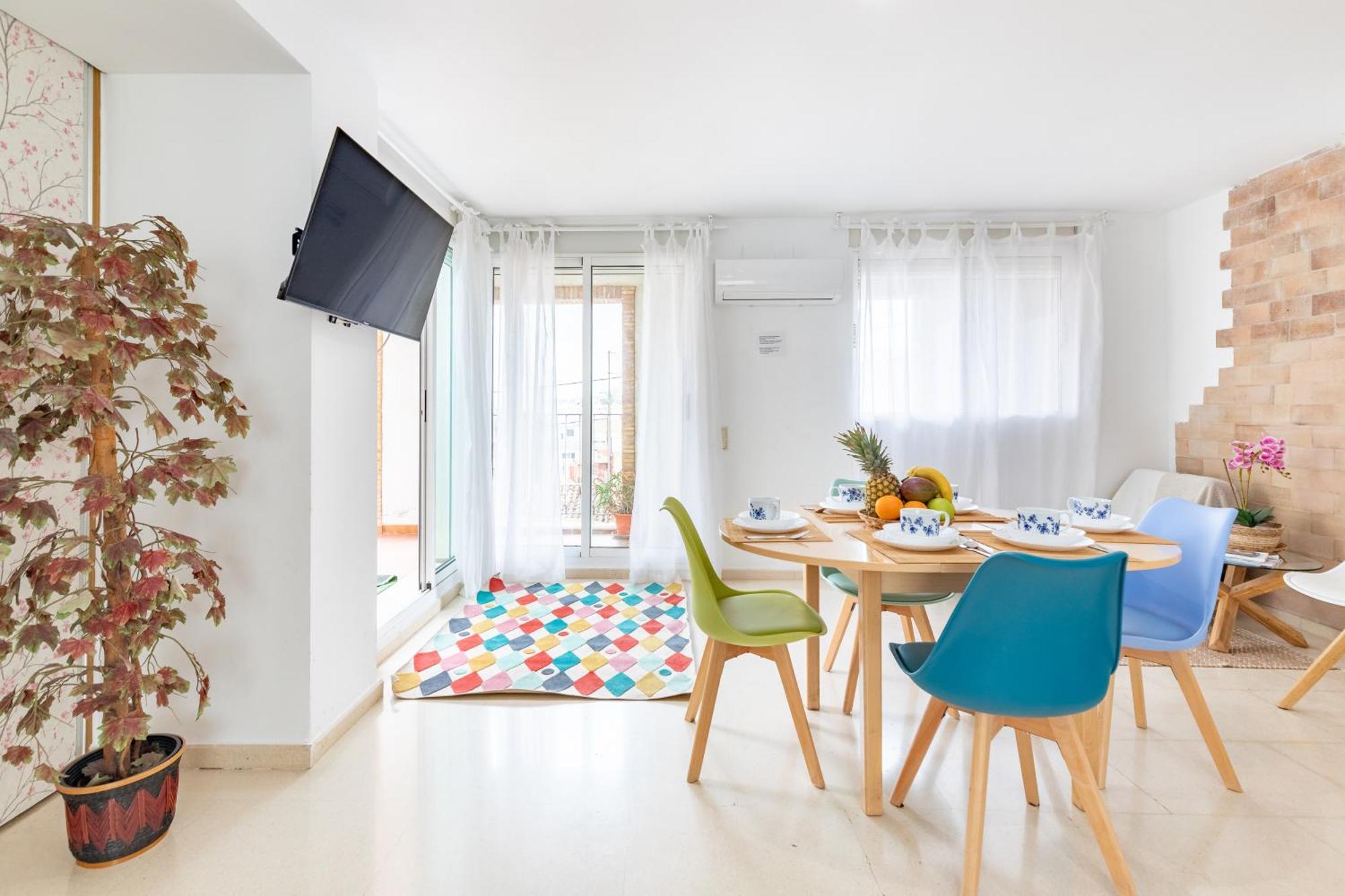 Penthouse Duplex In A 4 Floors Spanish House -8 Min To Center By Metro Valencia Buitenkant foto